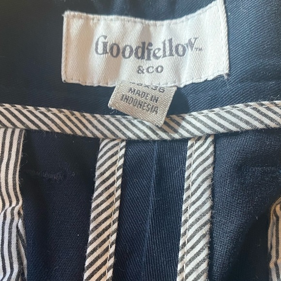 Men’s Goodfellow Navy Strait Leg Pants. 38 x 36 - Picture 5 of 7